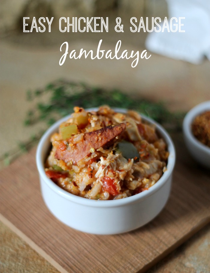 Easy Chicken & Sausage Jambalaya Recipe - The Rebel Chick