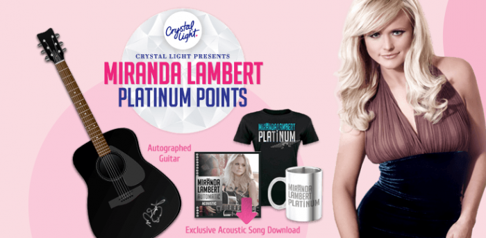 Miranda Lambert Crystal Light Platinum Points