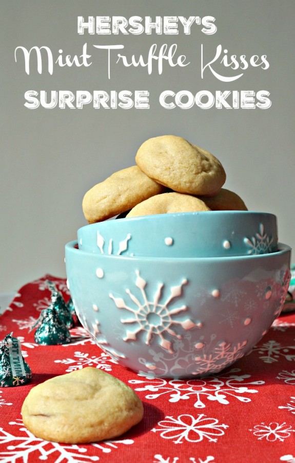 Hershey's Kisses Mint Truffle Surprise Cookies #NewTraditions