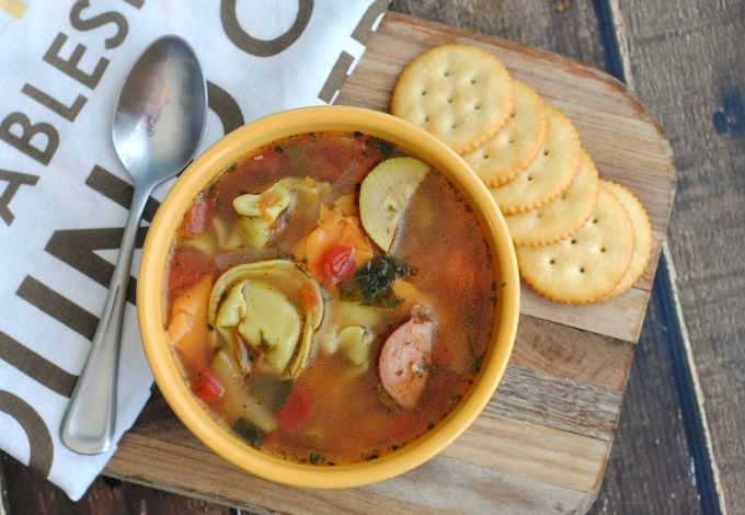 TORTELLINI AND SAUSAGE SOUP