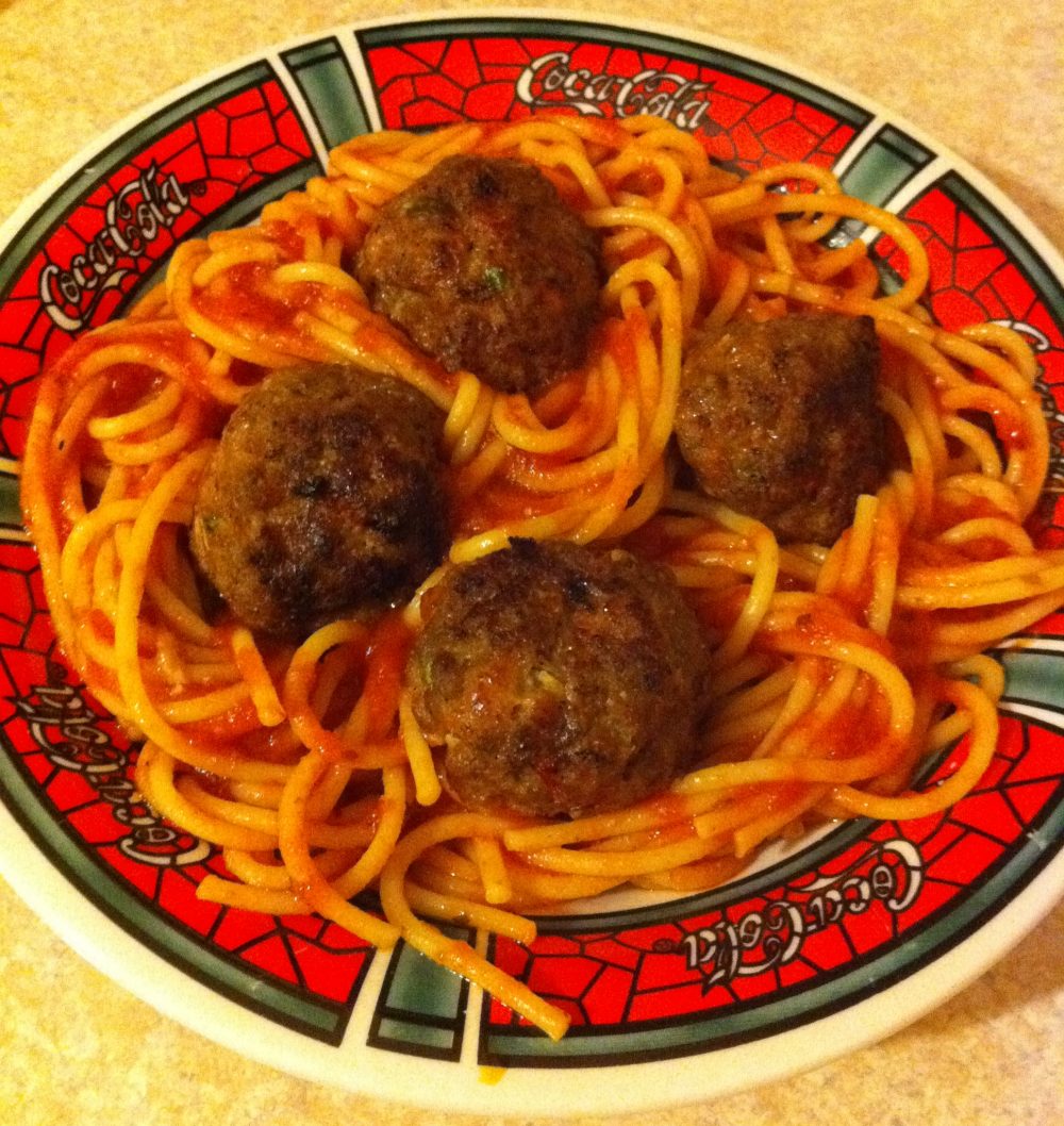 Guy Fieri Spaghetti and Meatballs Recipe from the "Food" Cookbook!