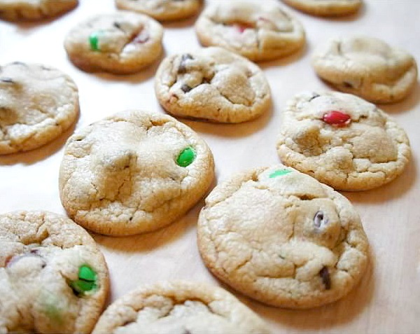 Twist on a class M&M's Christmas Cookies Recipe