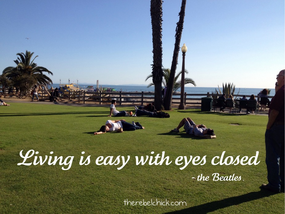 Beatles Quotes, living is easy with eyes closed quote