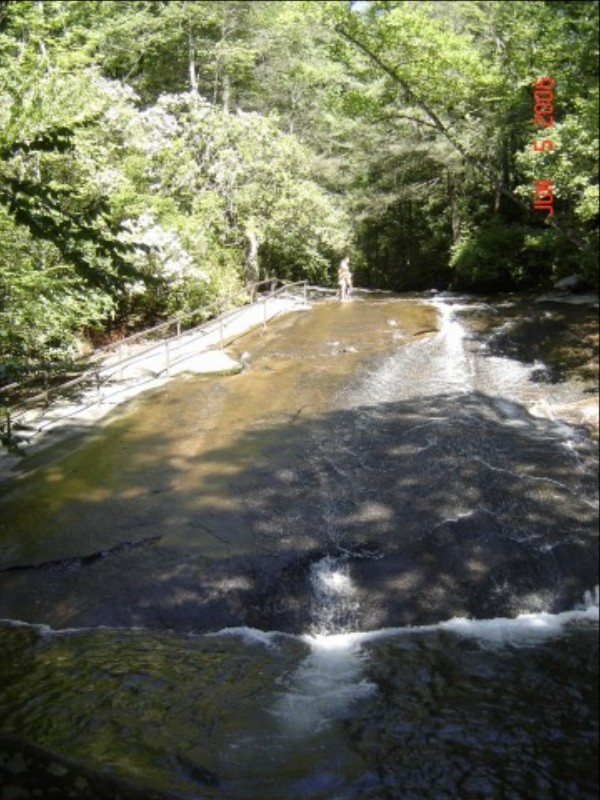 sliding rock, pisgah national forest, kid friendly places in Western North Carolina