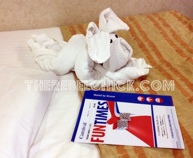 valor cruise ship carnival cruise lines towel animals