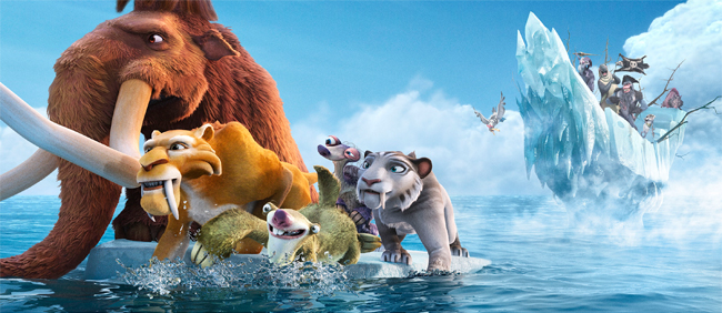 ice age continental drift trailer movie poster