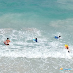 Body Surfing at Needhams Point in Barbados
