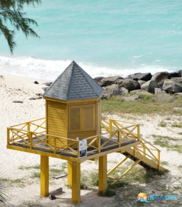 Lifeguard stand in Barbados