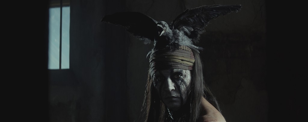johnny depp as tonto in THE LONE RANGER movie