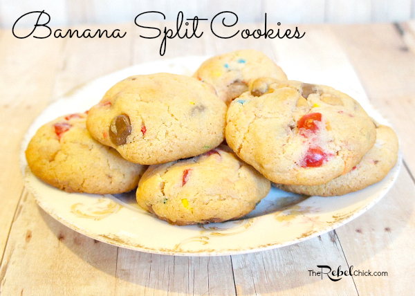 banana split cookies