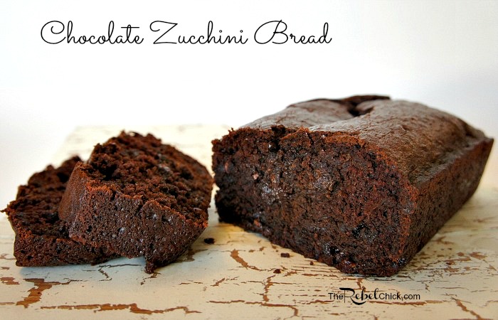 Chocolate Chip Zucchini Bread Recipe by www.TheRebelChick.com