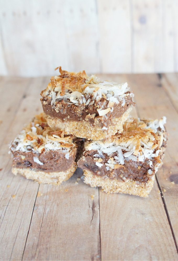 Layered Chocolate Coconut Cream Bars Recipe