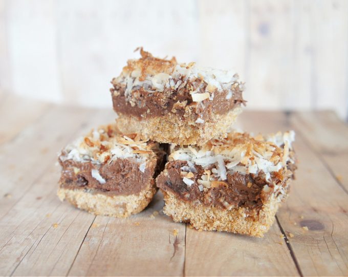 Layered Chocolate Coconut Cream Bars Recipe