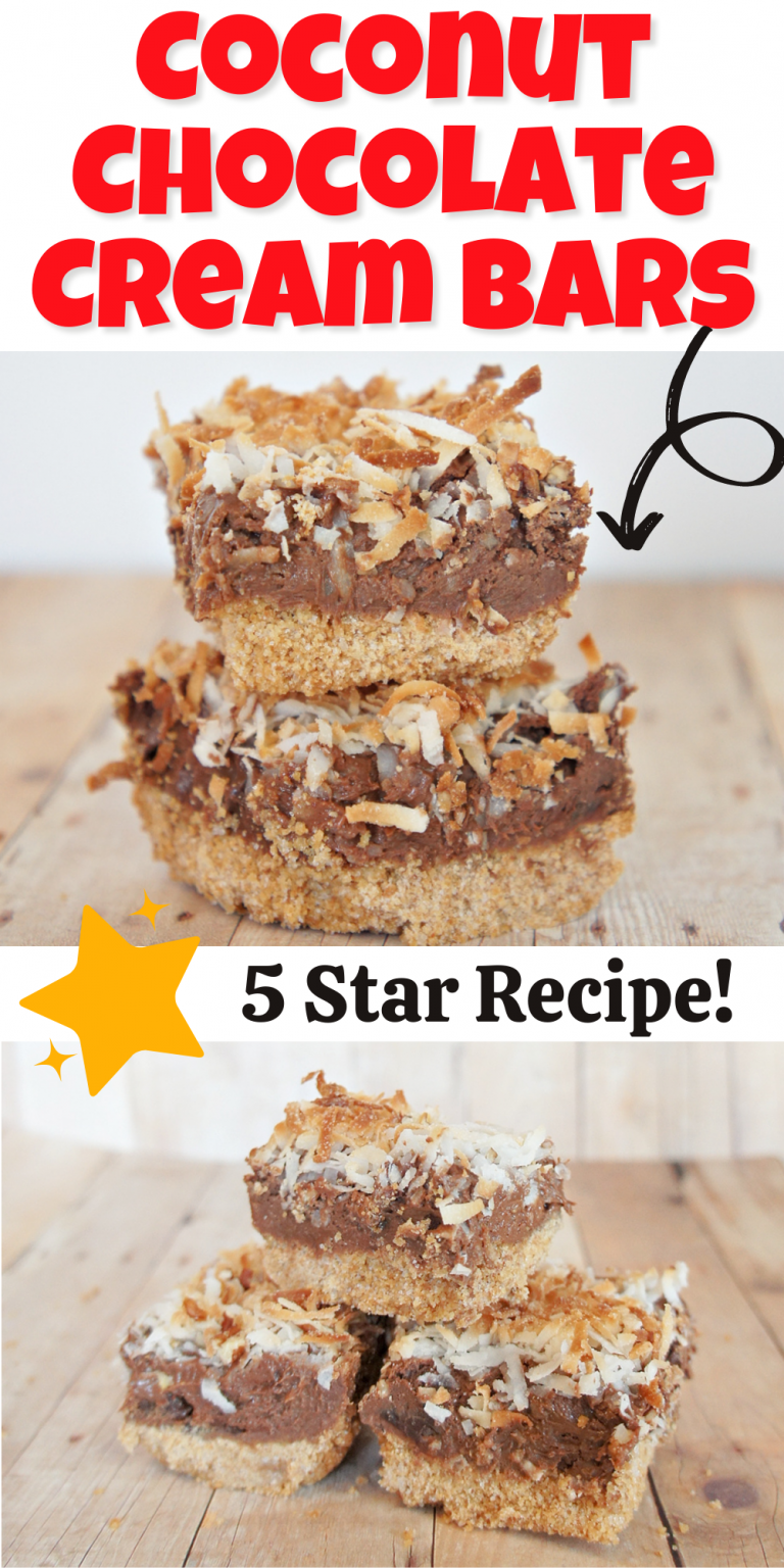 Layered Chocolate Coconut Cream Bars Recipe