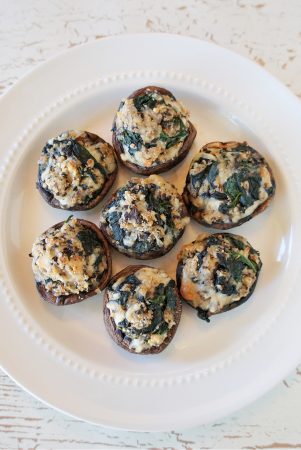 Spicy Spinach Stuffed Mushrooms Recipe