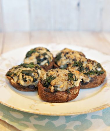 Spicy Spinach Stuffed Mushrooms Recipe