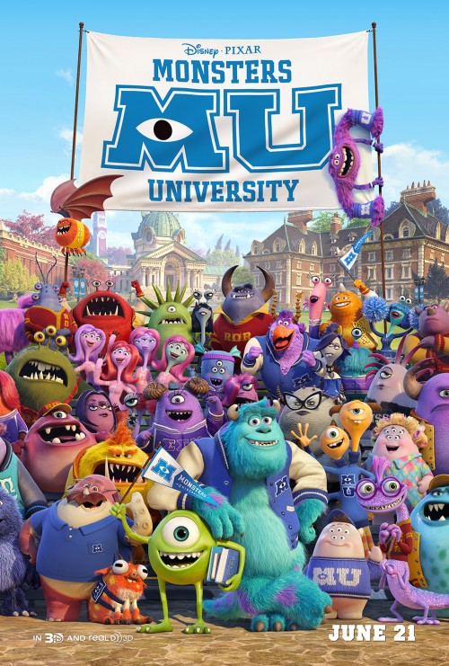 monsters university movie posters