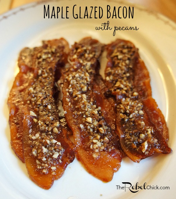maple glazed bacon strips