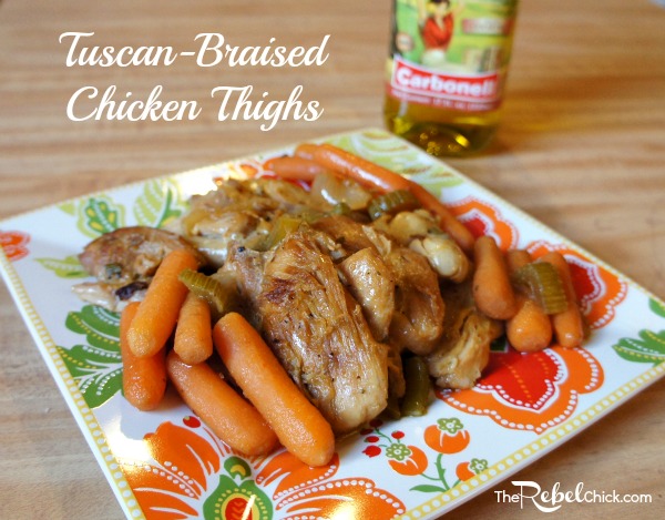 tuscan braised chicken thighs #daretocarbonell