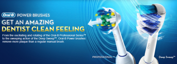 oral b electronic toothbrushes