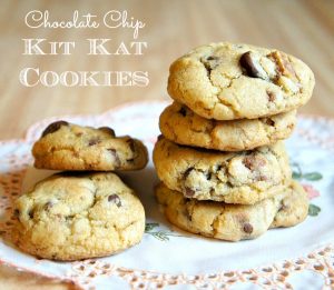 Chocolate Chip Kit Kat Cookies Recipe