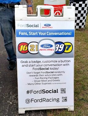 ford social display #FordChampWknd #NASCAR #FordEco400 