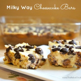 milky way cheesecake bars