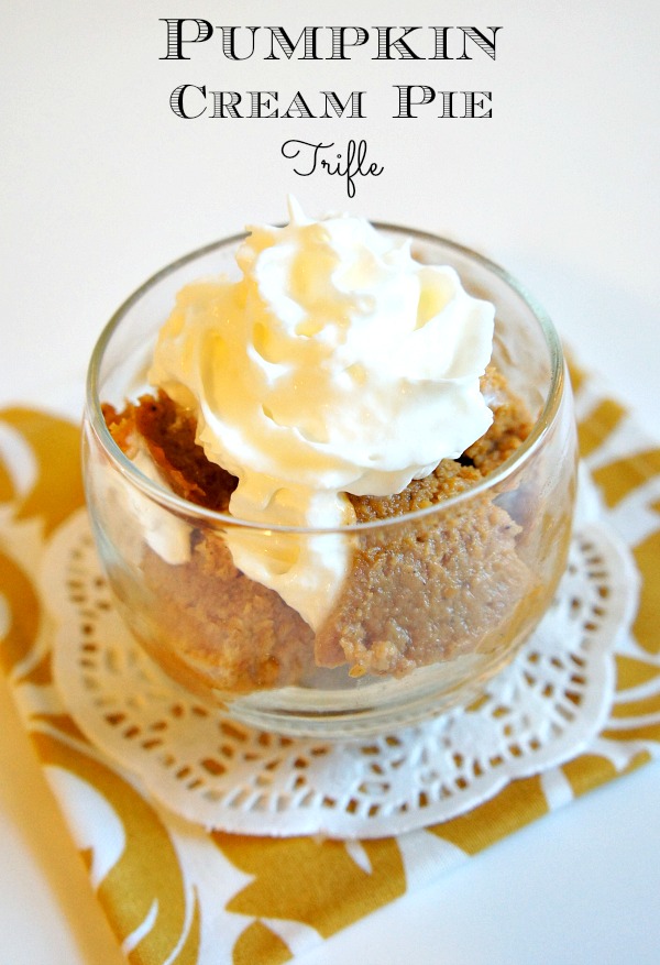 pumpkin cream pie trifle