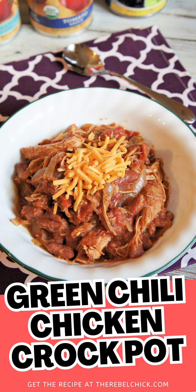 Green Chili Chicken Crock Pot - The Rebel Chick