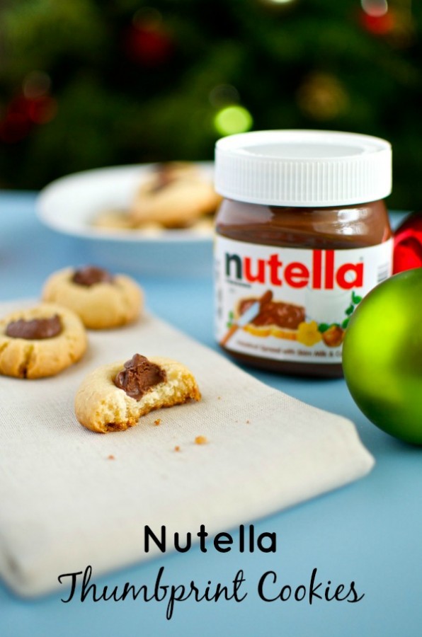 Nutella thumbprint cookies recipe
