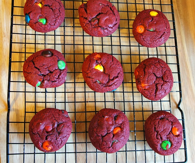Red Velvet M&Ms Cookies Recipe