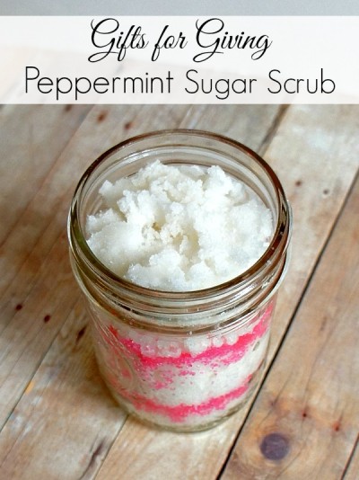 Homemade Peppermint Sugar Scrub in a Jar