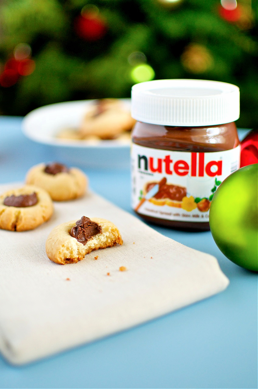 Nutella Thumbprint Cookies Recipe