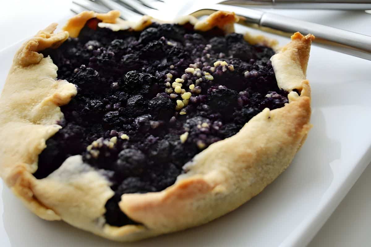 No Sugar Added Blueberry Tart
