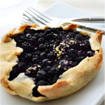 No Sugar Added Blueberry Tart