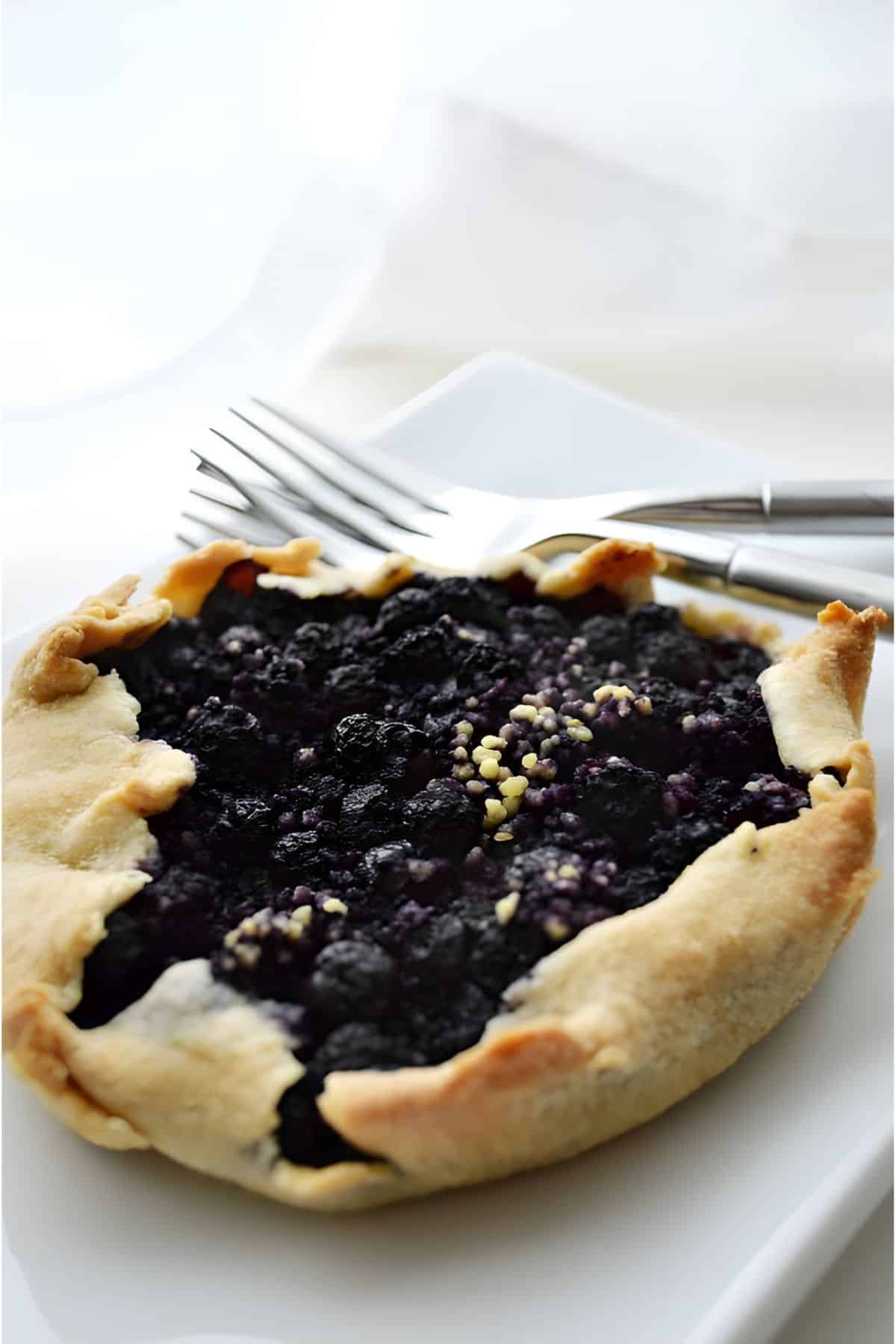 No Sugar Added Blueberry Tart