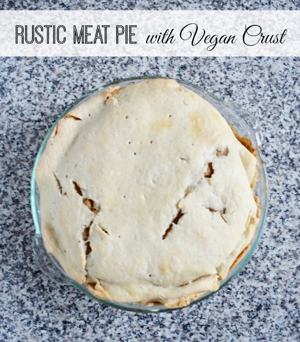 Rustic Meat Pie with Vegan crust 6