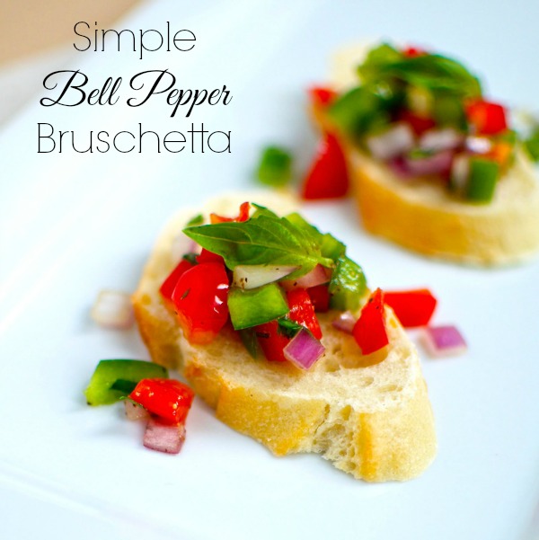 Simple Bell Pepper Bruschetta Recipe