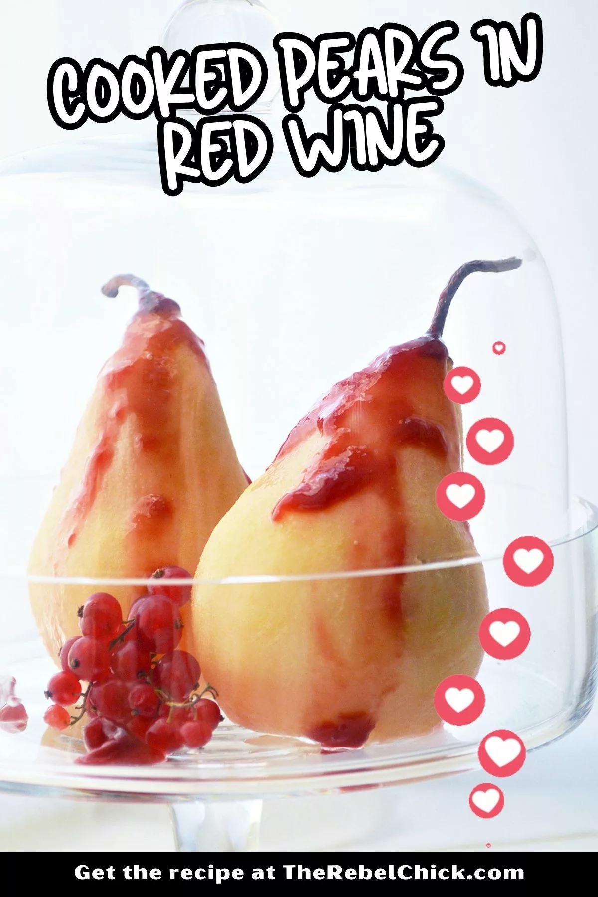 Cooked Pears in Red Wine