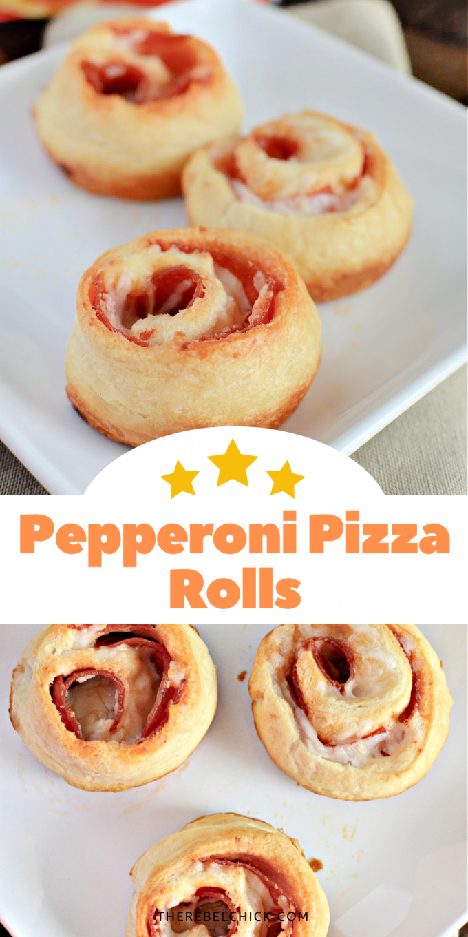 Pepperoni Pizza Rolls Recipe using Crescent Rolls The Rebel Chick
