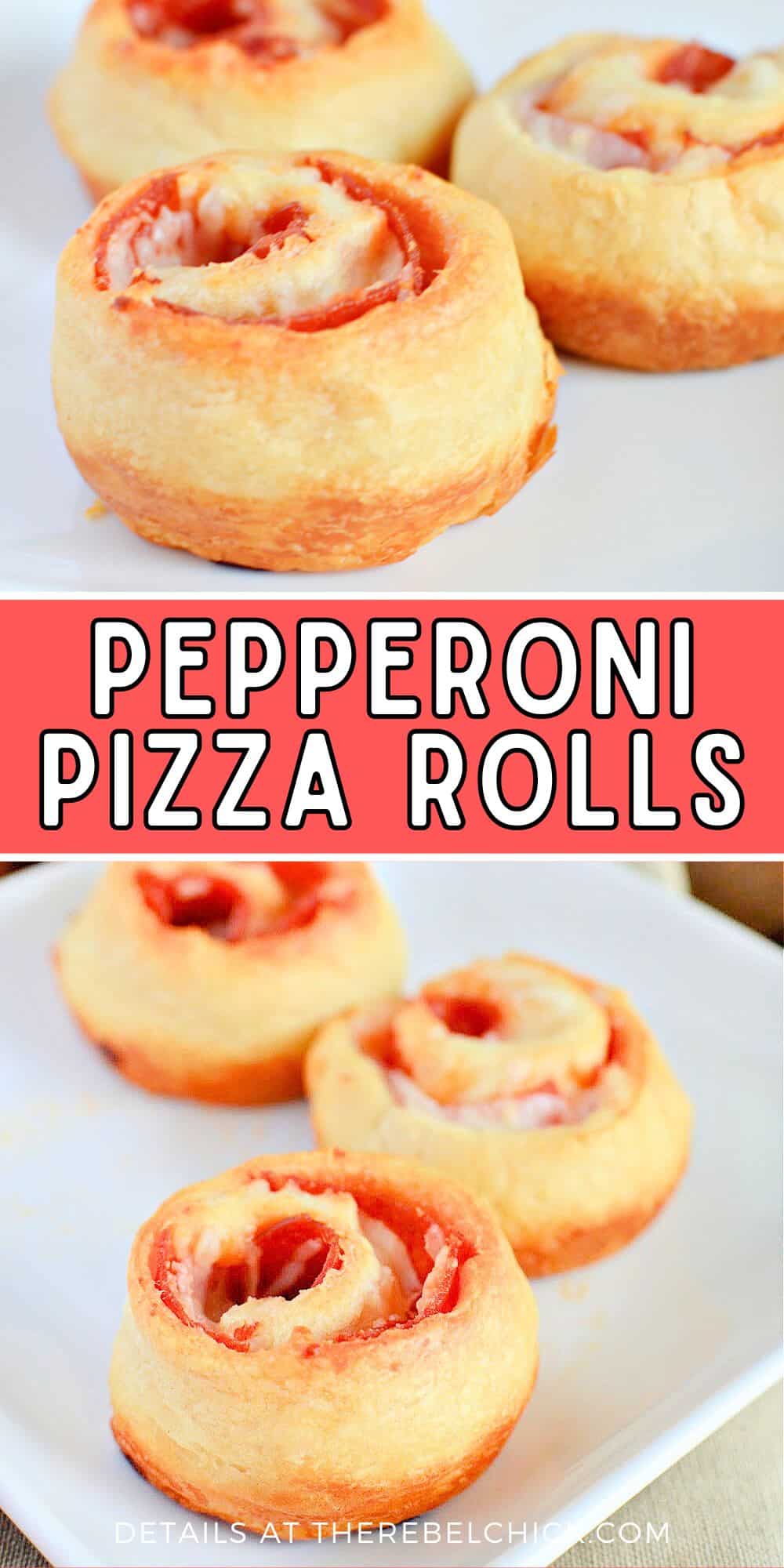 Pepperoni Pizza Rolls Recipe using Crescent Rolls