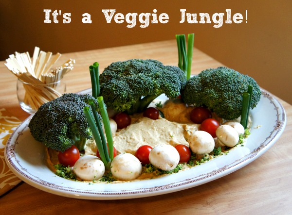 Jungle Book Inspired Veggie Platter with fresh produce from Walmart #JungleFresh #CollectiveBias #shop 