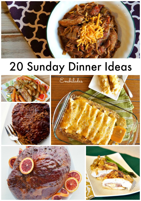 20 Sunday Dinner Ideas #SundayDinners