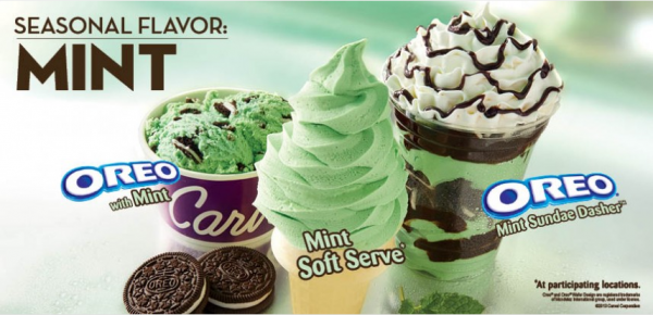 Oreo Mint Ice Cream at Carvel