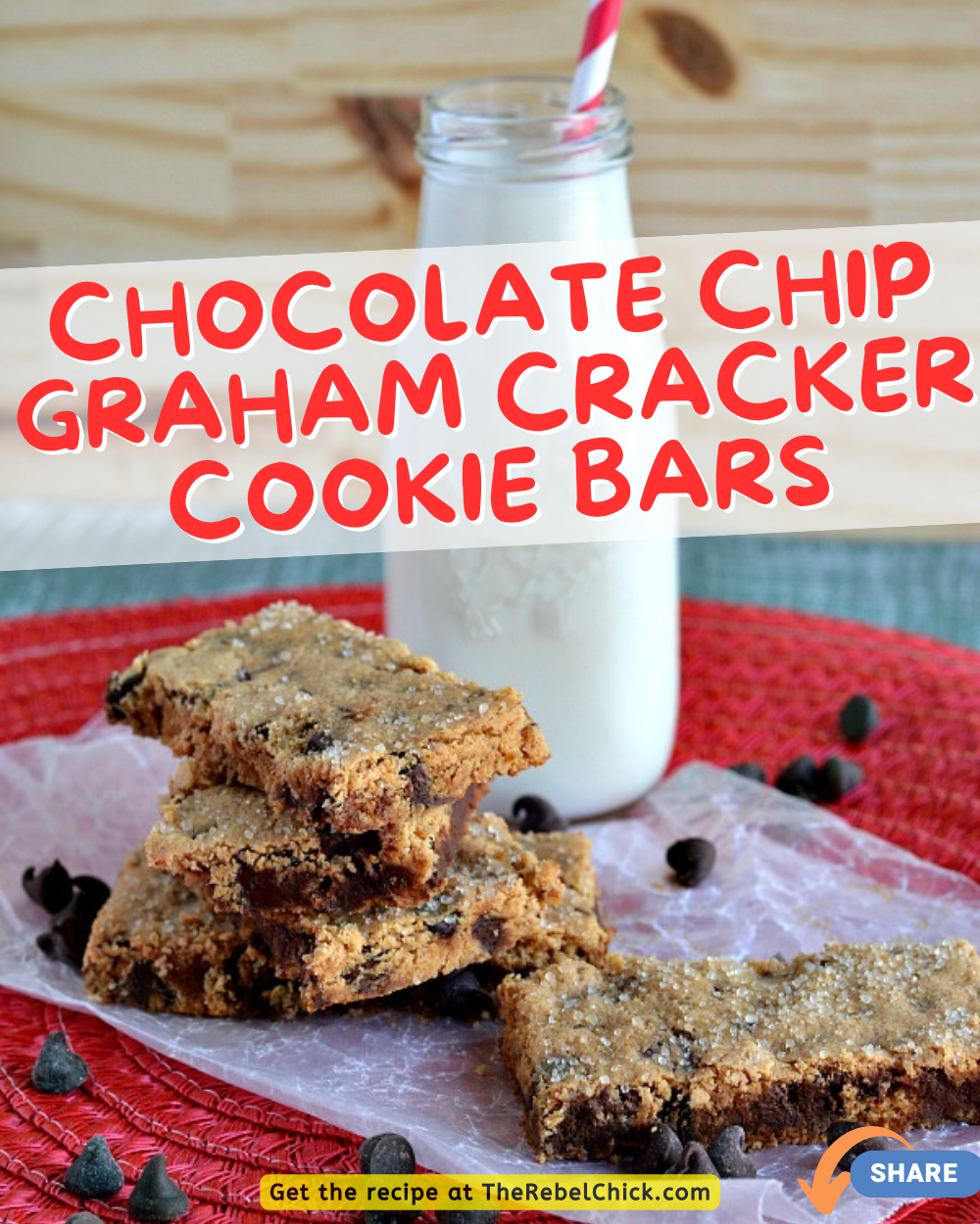 Chocolate Chip Graham Cracker Cookie Bars Recipe