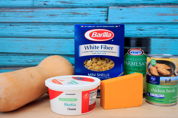 Baked Butternut Squash Macaroni and Cheese Ingredients | The Rebel Chick