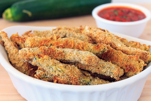 Baked Zucchini Fries | The Rebel Chick