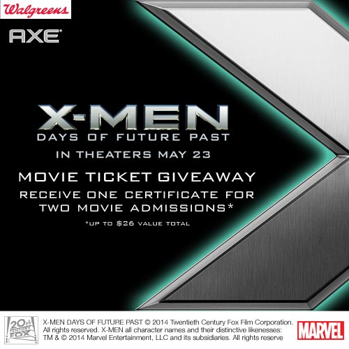 X-Men Days of Future Past Movie Tickets Giveaway