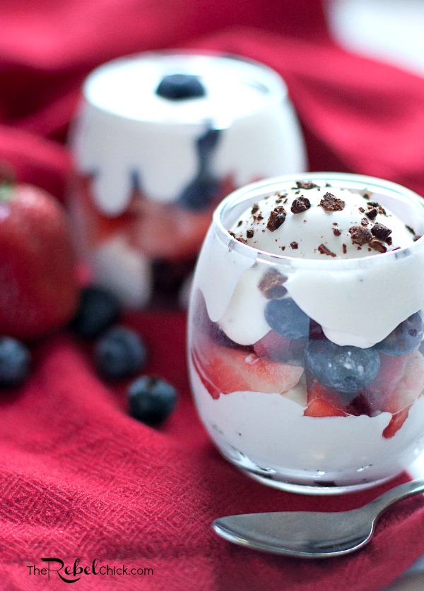 4th of July Brownie Trifles