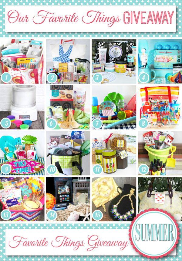Our Favorite Things - SUMMER GIVEAWAY